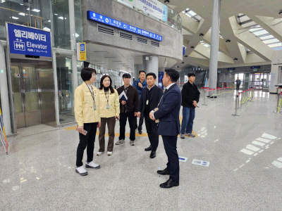 부산청장, 서귀포항 강정크루즈터미널 부두 현장점검