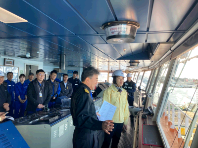 부산청장, 제주기항 연안여객선 안전점검 실시