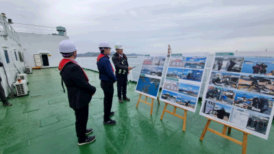 부산청장, 진해신항 개발사업 건설장비 특별점검 실시